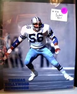 lot 88 image: DALLAS COWBOYS THOMAS HOLLYWOOD HENDERSON 8 X 10 PHOTO