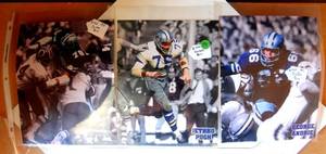 lot 99 image: LOT OF 3 - DALLAS COWBOYS 8 X 10 PHOTOS - DUTTON, PUGH, ANDRIE