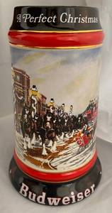 lot 111 image: Budweiser 1992 Collectors Series A Perfect Christmas by Susan Sampson