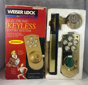 lot 128 image: Weiser Lock Powerbolt Electronic keyless entry system