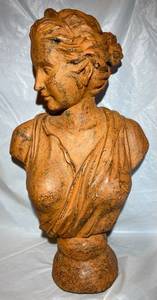 lot 139 image: Diana of Versailles Cast iron Bust