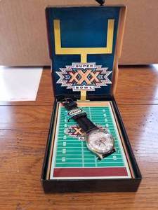 lot 137 image: Super bowl collectible watch