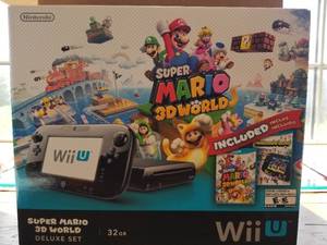 lot 31 image: Wii U Super Mario 3D World Deluxe gaming set