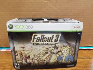lot 86 image: Xbox 360 games - Fallout 3 collectors lunch box edition