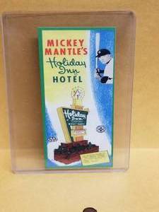 lot 187 image: Mickey Mantle - Holiday Inn card Authenticity unknown