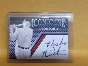 lot 204 image: Babe Ruth iconic ink baseball card