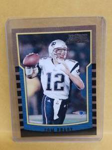 lot 209 image: Tom Brady Bowman rookie card