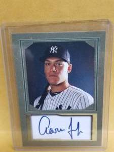 lot 212 image: Aaron Judge baseball card