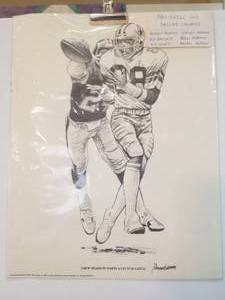 lot 137 image: 1981 Shell oil Dallas Cowboys - prints