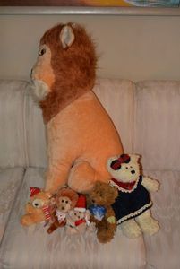 lot 98 image: Lions and Bears and a Monkey....(Oh My)   Stuffed Toys