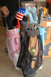 lot 107 image: Golf Club Sets with Bags and Club Covers Includes Ping, Wilson and Taylor Made Brands