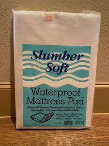 lot 110 image: Slumber Soft Queen Size Waterproof Mattress Pad, Unopened