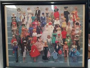 lot 621 image: Framed Barbie Puzzle