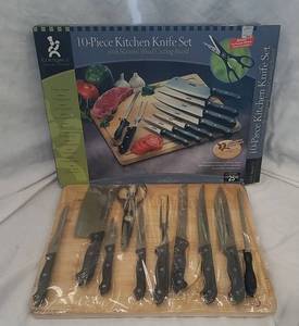 lot 632 image: 10 Piece kitchen knife set