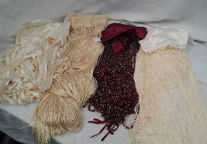 lot 672 image: Assorted Fringed &amp Beaded Panels