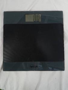 lot 693 image: Taylor Glass-top Digital Bathroom Scale