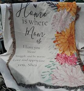 lot 703 image: Home is Where Mom is Lap Blanket