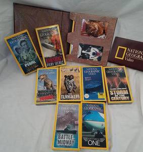 lot 717 image: National Geographic VHS tapes