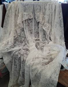 lot 720 image: Lace Curtains