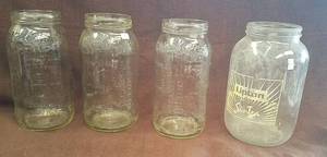lot 767 image: 4 large glass jars