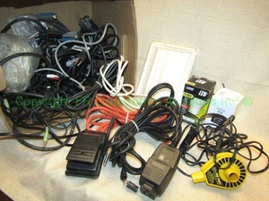 lot 12 image: Assorted electronic cables and more as shown