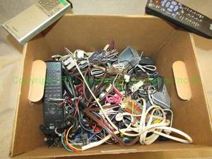 lot 18 image: Assorted electronic cables and more as shown