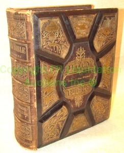 lot 42 image: Antique 1884 Holy Bible with Crudens complete concordence