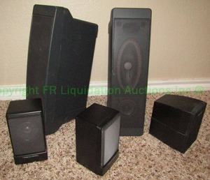 lot 77 image: Realistic and Sony speakers