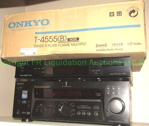 lot 98 image: Onkyo model T-4555(B) multi platform tuner, and Sony digital audio control center