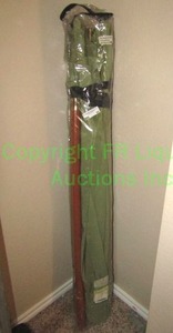 lot 95 image: Wood frame patio umbrella 9ft