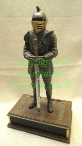lot 65 image: Retro Knight radio made in Japan, sword is removable, approx. 10 tall
