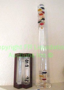 lot 279 image: Galileo thermometer set