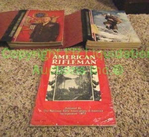 lot 152 image: National Rifle Association world war 2 American Rifleman magazine collection plus a 1930s edition