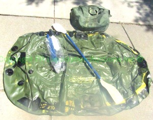 lot 155 image: Fish Hunter inflatable raft with accessories as shown