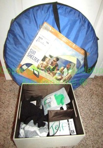lot 166 image: Shade Shack instant pop-up sun shelter and more as shown