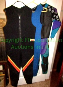 lot 161 image: Bare and Kawasaki divers wetsuits