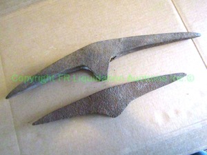 lot 258 image: Antique miners pick axe heads