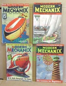 lot 149 image: 1930s Modern Mechanix magazines