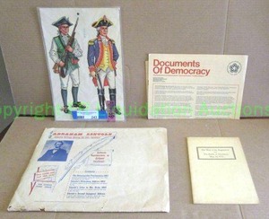 lot 243 image: Abraham Lincoln letters (reproductions), Documents of democracy plus