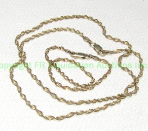 lot 303 image: .925 silver vermeil (gold plated silver) necklace