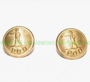 lot 172 image: Antique P.O.D. (Post Office Department) buttons