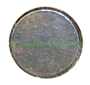 lot 121 image: VERY RARE 1943 Nazi Germany Pfenig