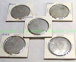 lot 171 image: Vintage Union 76 diamond anniversary 1890-1965 tokens