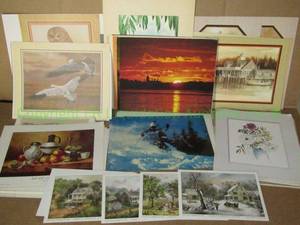lot 151 image: Assorted lithos and prints as shown