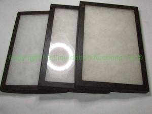 lot 317 image: Glass top cardboard display boxes
