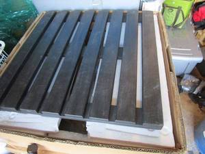 lot 15 image: 5 boxes of Wood deck tiles (4 per box), chocolate color, ea. tile 18x18