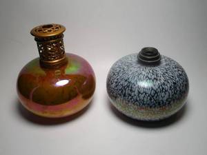 lot 28 image: 2 incredible scented oil burning lamps, Lampe Avenue, no cracks or breaks