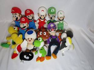 lot 50 image: Super Mario Kart plush collectables