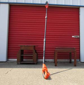 lot 51 image: Side Table, magazine table, Black &amp Decker 20v cordless pole saw, Bauer Jig Saw
