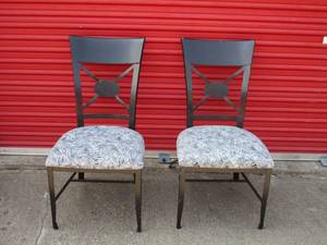lot 52 image: Metal outdoor chairs, refurbished